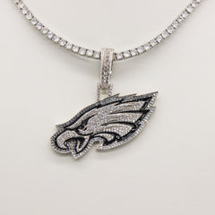Philadelphia Eagles Zircon Pendant Necklace – Perfect Fan Gift for Game Day & Holidays
