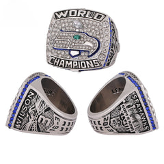 Seattle Seahawks Championship Ring Set – 4PCS Collector Celebration Gift for True Seahawks Fans
