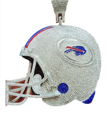 Custom Football Team Logo Helmet Pendant Necklace-Personalized Gifts for Fans