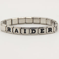 Las Vegas Raiders Italian Charm Bracelet – Fan Gift for  Birthday,Holiday & Valentine’s Day Gift