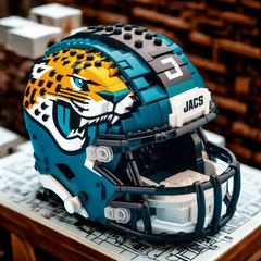 3D Football Team Logo Helmet Construction Building Blocks –  Perfect Christmas & Holiday Gift