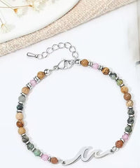 Ocean Wave Bracelet – Adjustable Beaded Bracelet with Wave Charm, Perfect Gift for Her