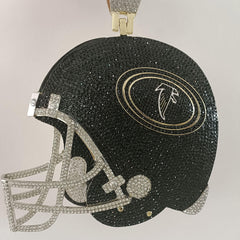 Custom Football Team Logo Helmet Pendant Necklace-Personalized Gifts for Fans