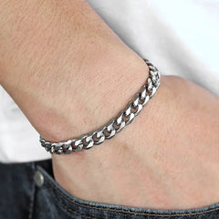 3mm 925 Sterling Silver Cuban Link Chain Bracelet– Non-Tarnish Jewelry for Everyday Wear&Gift