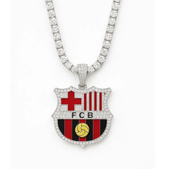 Customized Gifts Barcelona F.C. Pendant Necklace Chain for Football Fans