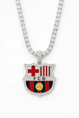 Customized Gifts Barcelona F.C. Pendant Necklace Chain for Football Fans