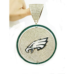 Rotating Sports Team Logo Pendant Necklace –  Perfect Gifts for True Fans