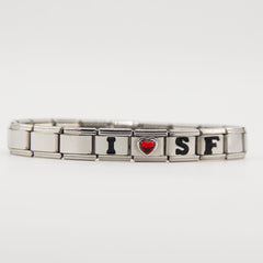 San Francisco 49ers Italian Charm Bracelet – Sports Fan Gift for Holiday, Birthday & Game Day