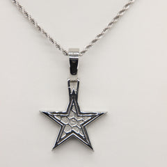 Dallas Cowboys Zircon Star Necklace - Collection Display