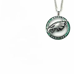 2025 Philadelphia Eagles Super Bowl Champions Pendant Necklace-24 Inches