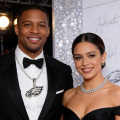 Philadelphia Eagles Zircon Pendant Necklace – Perfect Fan Gift for Game Day & Holidays