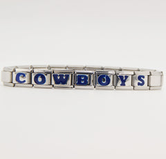 Dallas Cowboys Italian Charm Bracelet – DIY Custom Gift for Fans