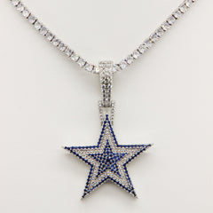 Dallas Cowboys Zircon Star Necklace - Additional Detail