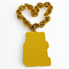Player 3D Logo EVA Foam Necklace 30 inches - The Perfect Game Day Gift for Fans - Pendant Detail Close-Up