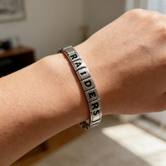 Las Vegas Raiders Italian Charm Bracelet – Fan Gift for  Birthday,Holiday & Valentine’s Day Gift