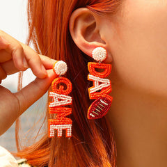 Game Day Beaded Sports Earrings – Handmade Football, Basketball & Soccer Fan Jewelry