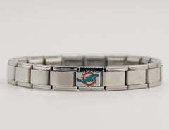 Football Team Logo Italian Charm Bracelet – Custom Gifts for Fans