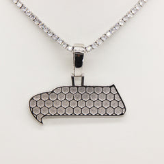 Seattle Seahawks Zircon Pendant Necklace - Game Day & Holiday Gift for Sports Fans - Collection Display