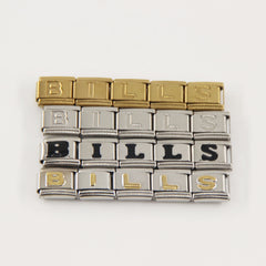 Buffalo Bills Italian Charm Bracelet – Perfect Fan Gift for Birthday, Christmas, Valentine’s Day & Game Day