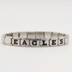 GO BIRDS  Italian Charm Bracelet -Game Day & Special Gift for Eagles Fans