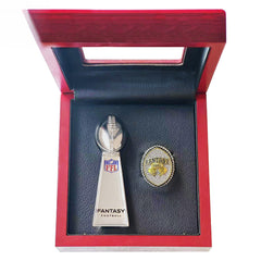 2023 Fantasy Football Champion Ring and Trophy Set – League Winner Award Gift Box