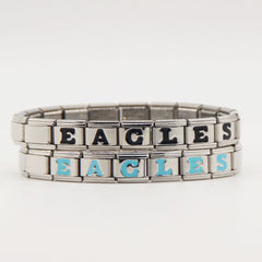 GO BIRDS  Italian Charm Bracelet -Game Day & Special Gift for Eagles Fans