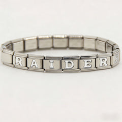Las Vegas Raiders Italian Charm Bracelet – Fan Gift for  Birthday,Holiday & Valentine’s Day Gift