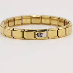 Football Team Logo Italian Charm Bracelet – Custom Gifts for Fans