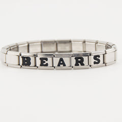 Chicago Bears Italian Charm Bracelet – Perfect Valentine’s Day, Holiday & Any Occasion Gift for Fans