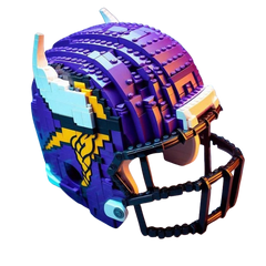 3D Football Team Logo Helmet Construction Building Blocks –  Perfect Christmas & Holiday Gift