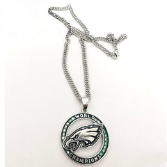 2025 Philadelphia Eagles Super Bowl Champions Pendant Necklace-24 Inches