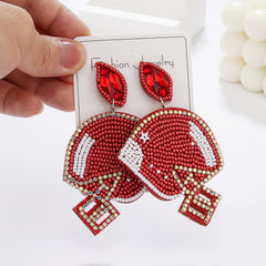 Game Day Beaded Sports Earrings – Handmade Football, Basketball & Soccer Fan Jewelry