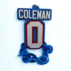 Player 3D Logo EVA Foam Necklace 30 inches - The Perfect Game Day Gift for Fans - Lifestyle View