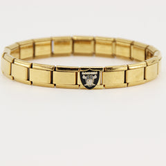 Football Team Logo Italian Charm Bracelet – Custom Gifts for Fans