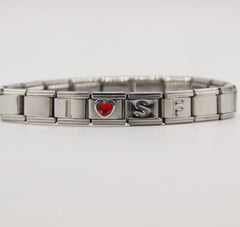 San Francisco 49ers Italian Charm Bracelet – Sports Fan Gift for Holiday, Birthday & Game Day