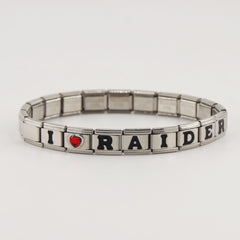 Las Vegas Raiders Italian Charm Bracelet – Fan Gift for  Birthday,Holiday & Valentine’s Day Gift