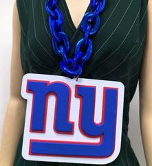 Oversize Sports Fan Chain Team Logo Pendant Necklace – Perfect Gift for Fans Game Day Decoration