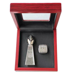 New York Giants Super Bowl Championship Ring & Trophy Set– 1986, 1991, 2008 & 2012