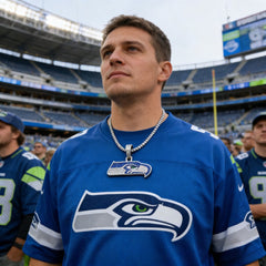 Seattle Seahawks Zircon Pendant Necklace - Game Day & Holiday Gift for Sports Fans - Image 18