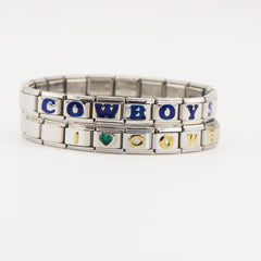 Dallas Cowboys Italian Charm Bracelet – DIY Custom Gift for Fans