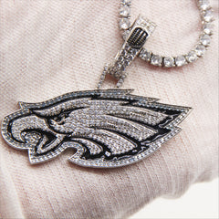 Philadelphia Eagles Zircon Pendant Necklace – Perfect Fan Gift for Game Day & Holidays